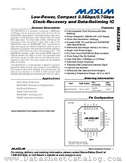 MAX3873AEGP datasheet pdf MAXIM - Dallas Semiconductor