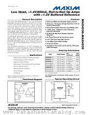 MAX4038ETA datasheet pdf MAXIM - Dallas Semiconductor