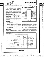 M5M82C54 datasheet pdf Mitsubishi Electric Corporation