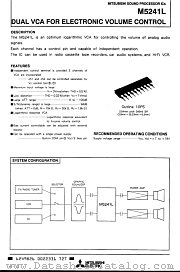 M5241L datasheet pdf Mitsubishi Electric Corporation
