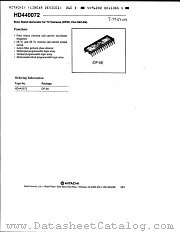 HD440072 datasheet pdf Hitachi Semiconductor
