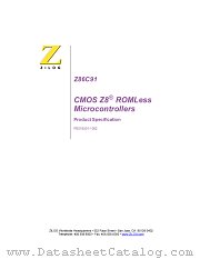 Z86C9116 datasheet pdf Zilog