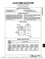 AM2732B datasheet pdf Advanced Micro Devices
