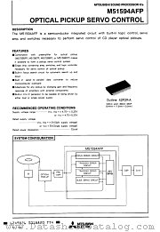 M51594AFP datasheet pdf Mitsubishi Electric Corporation