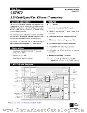 LXT972 datasheet pdf Level One