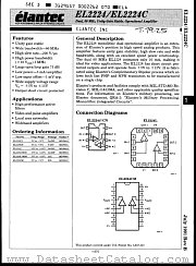 EL2224 datasheet pdf Elantec Semiconductor