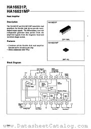 HA16631 datasheet pdf Hitachi Semiconductor
