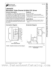 LM2426TE datasheet pdf National Semiconductor