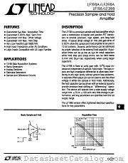 LF398H datasheet pdf Linear Technology