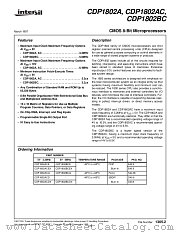 CDP1802ACD datasheet pdf Intersil