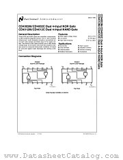 CD4002 datasheet pdf National Semiconductor