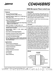 CD4046BMS datasheet pdf Intersil