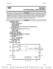 AK5354VT datasheet pdf Asahi Kasei Microsystems