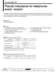 BA8201F datasheet pdf ROHM