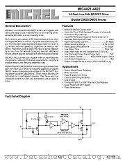 MIC4421BM datasheet pdf Micrel Semiconductor