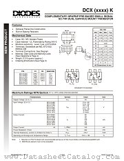 DCX143TK-7 datasheet pdf Diodes