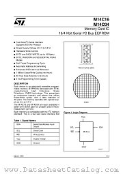 M14C16 datasheet pdf ST Microelectronics