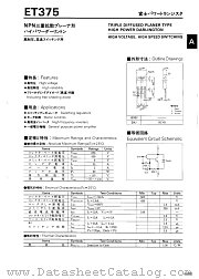ET375 datasheet pdf Fuji Electric