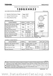 100GXHH22 datasheet pdf TOSHIBA