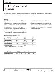 BA4424 datasheet pdf ROHM
