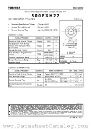 500EXH22 datasheet pdf TOSHIBA