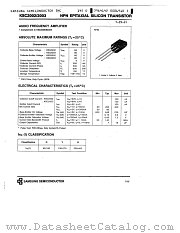 KSC2002 datasheet pdf Samsung Electronic
