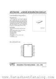 TA31142 datasheet pdf Unisonic Technologies
