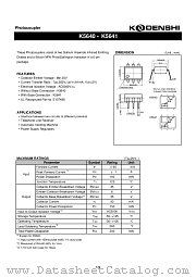 K5640 datasheet pdf Kodenshi Corp