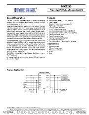 MIC2215-AAABML datasheet pdf Micrel Semiconductor