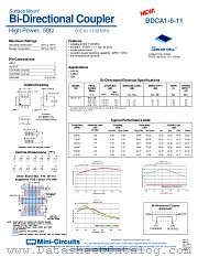 BDCA1-6-11 datasheet pdf Mini-Circuits
