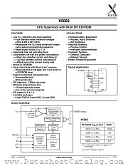 X5083S8I datasheet pdf Xicor