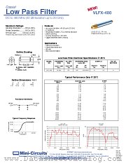 VLFX-480 datasheet pdf Mini-Circuits