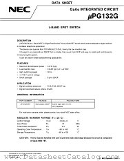 UPG132G-E1 datasheet pdf NEC