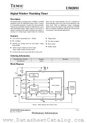 U5020M-FP datasheet pdf TEMIC