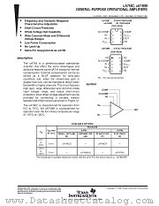 UA748C datasheet pdf Texas Instruments