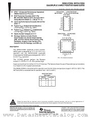 SN54LVC00AW datasheet pdf Texas Instruments