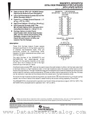 SN54ABT374W datasheet pdf Texas Instruments