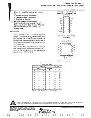 SN54HC151W datasheet pdf Texas Instruments