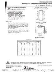 SN54HC153W datasheet pdf Texas Instruments