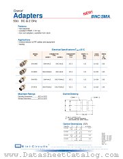 ADAPTERS_BNC_SMA datasheet pdf Mini-Circuits