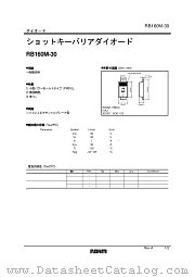 RB160M-30 datasheet pdf ROHM