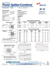 QCC-20 datasheet pdf Mini-Circuits