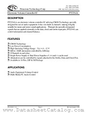 PT2254 datasheet pdf Princeton Technology Corporation