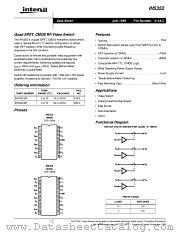 IH5352CPE datasheet pdf Intersil