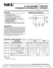 UPC8109T datasheet pdf NEC
