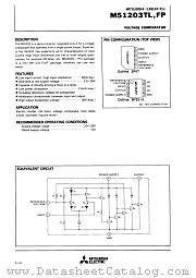 M51203 datasheet pdf Mitsubishi Electric Corporation