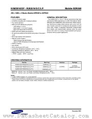 K4M281633F-F1L datasheet pdf Samsung Electronic