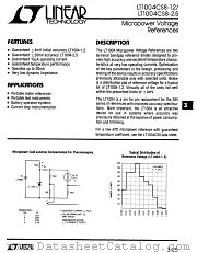 LT1004CS8-1.2 datasheet pdf Linear Technology