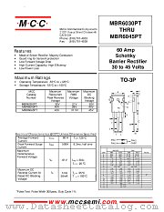 MBR6030 datasheet pdf Micro Commercial Components