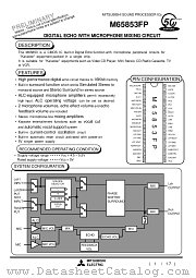 M65853 datasheet pdf Mitsubishi Electric Corporation